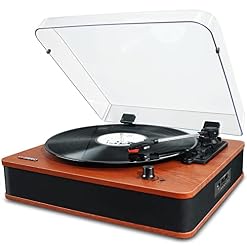 VOSTERIO Platine Vinyle Tourne Disque Bluetooth avec Haut-parleurs Stéréo, Rétro Lecteur Vinyles à 3 Vitesses, avec… - Les Beatles, Paul McCartney, John Lennon, RIngo Starr, George Harrison