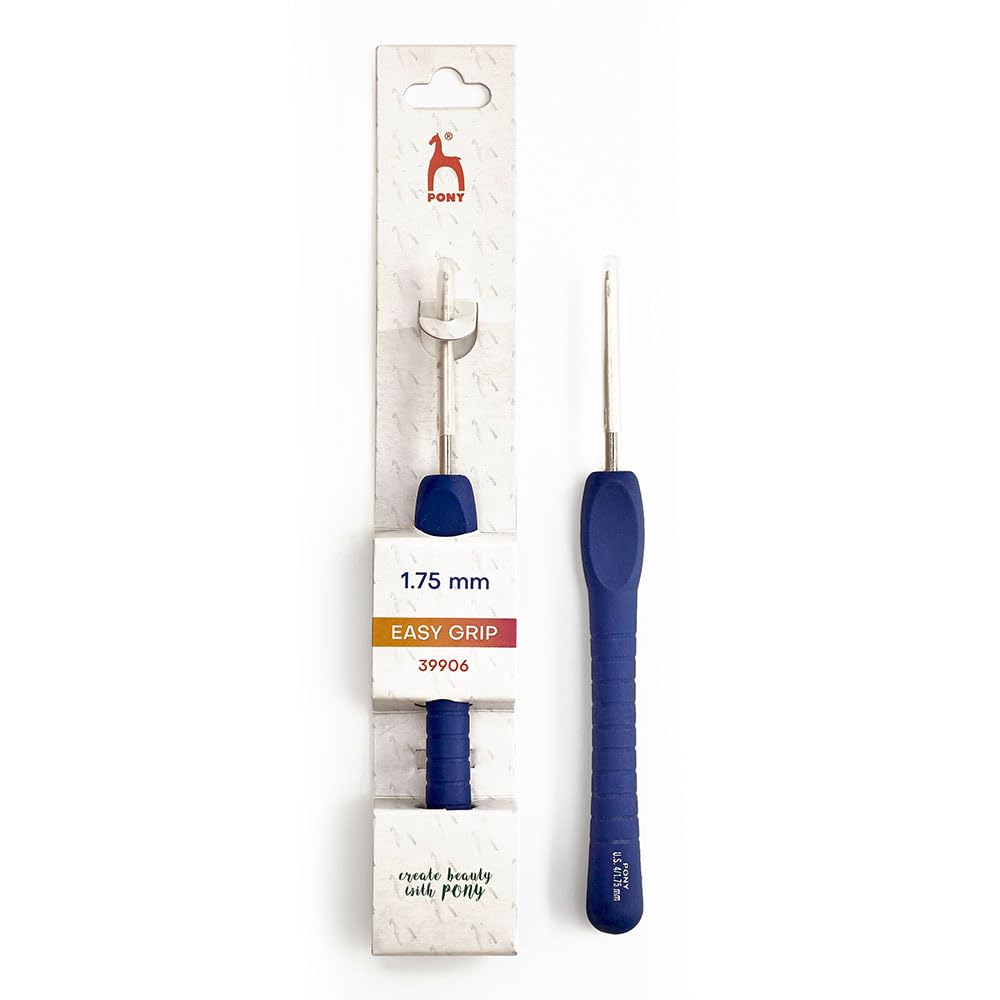 Pony Easy Grip Crochet Hook Steel 1.75mm - 1 Piece