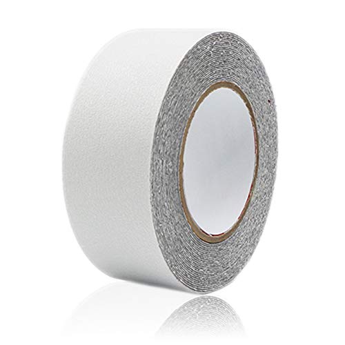 Silicon Single Sided Anti – Slip Tape (2’’ Inch X 5 Meter / 16.40 Foot) | Color : White Transparent