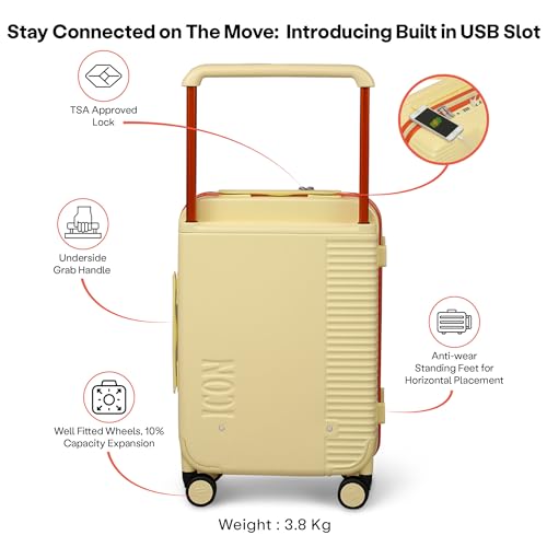 ICON-The-Transit-Signature-Plus-Cabin-Polycarbonate-Hardsided-Luggage-Ultra-Light-Weight-8-Wheel-Wide-Handle-Trolley-Luggage-Hardsided-SuitcaseYellow