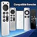 Replacement for Apple TV Remote,for Apple 4K/ Gen 1 2 3 4/ HD,A2169 A1842 A1625 A1427 A1469 A1378 A1218