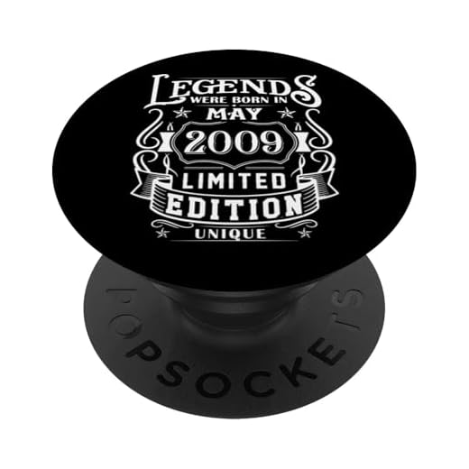 Cumpleaños Mayo 2009 Edición Limitada Regalo Legend May PopSockets PopGrip Intercambiable