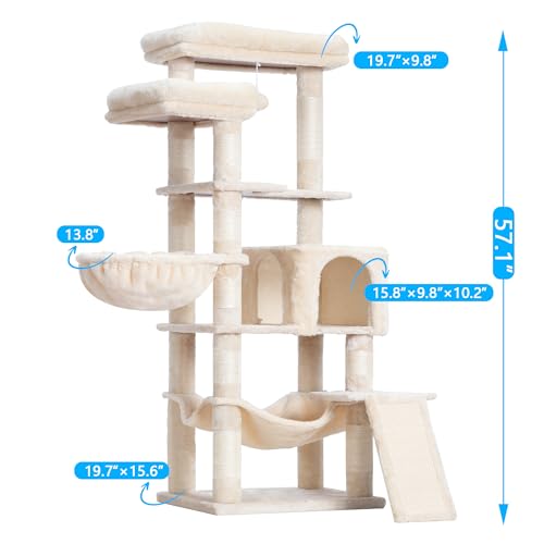 Árbol para Gatos con Rascador 57 in Hey-brother miniatura 3