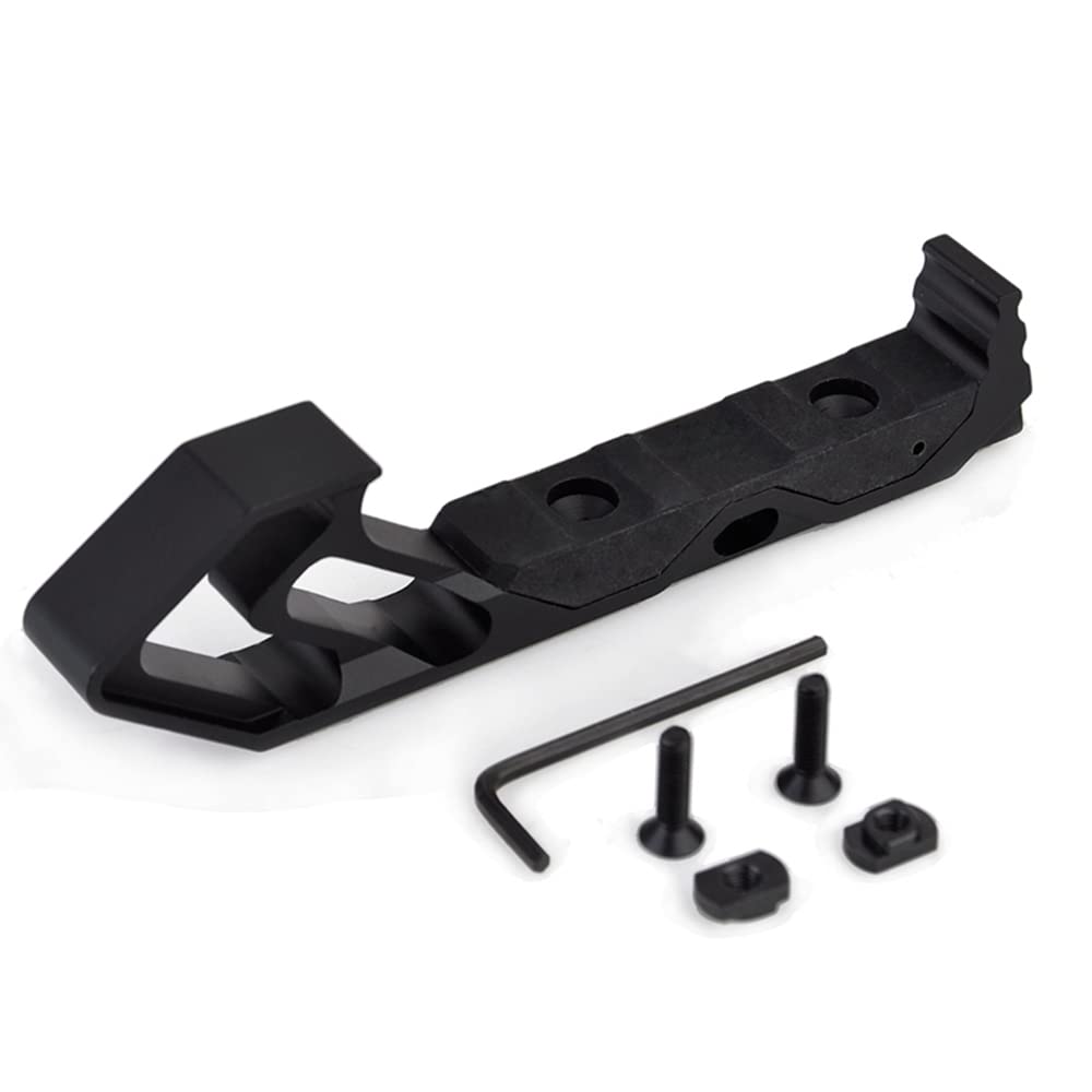 TD Tactical Mlok Keymod Aluminum Link Curved Angled Hand Stop Grip Foregrip for Mlok Keymod Handguard System