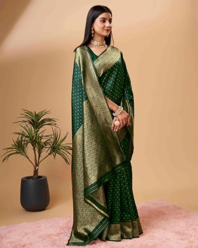 Image of Avantika Fashion Women's Kanjivaram Soft Silk Banarasi Sarees With Blouse Piece