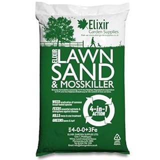 Elixir Gardens Lawn Tonic Lawn Sand & Moss Killer with Ferrous Sulphate 4-0-0+3Fe 20kg
