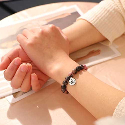 Image of Joycuff Graduation Gifts for Her Him Class of 2026 Graduation Bracelets Inspirational Graduation Compass Bracelet for Women College Graduation Gift for Him Her