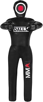 DALLX MMA Grappling Dummy for Judo Karate Throwing Brazilin JIU Jitsu Wrestling Submission Punching Bag for Self Defense Fitness Training Dummy UNFILLED