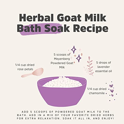 Meyenberg Nonfat Powdered Goat Milk, 12 Ounce, Resealable Pouch, Vitamins A & D, Gluten Free, Soy Free, 12 Oz #TOP4
