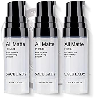 SACE LADY 3Pcs Invisible Pore Foundation Primer Set, Matte Oil-Control Smooth Face Primer Gel Women Make Up Base Kit (3ร6ml/0.2Fl Oz)