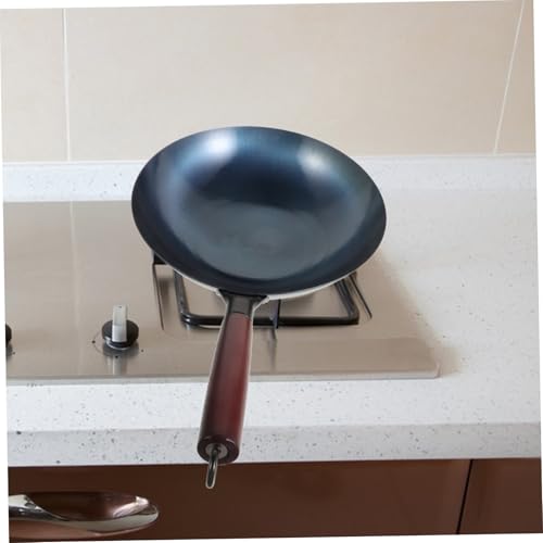 Wok de Hierro con Mango de Madera Antiadherente miniatura 4