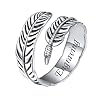 Silvora 925 Sterling Silver Angel Wings Band Rings for Women Men Personalized Custom with Gift Packaging