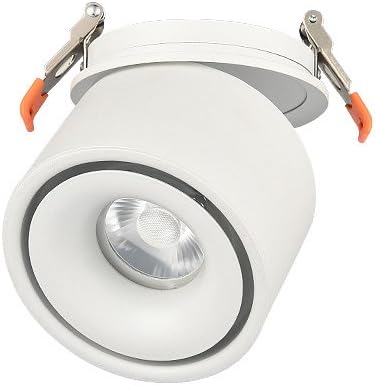 12W Dimmable LED Ceiling Down Light Recessed Mounted Decor Lamp Fixture White Finish Pure White