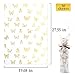 MR FIVE White Metallic Gold Butterfly Tissue Paper Bulk, 20