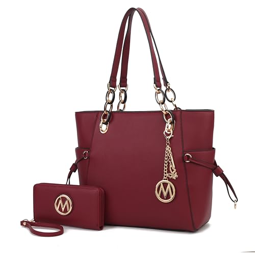 Image of MKF Collection Women's Tote Bag With Wristlet Wallet Bag, Vegan Leather Handbag Purse Set by Mia K