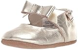 Robeez Girls' Ankle Strap Mary Jane First Kicks Crib Shoe, Sofia Gold, 6-9 Months M US Infant