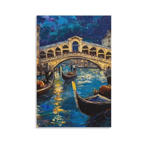 Décoration murale image sur toile Venise grand tableau salon 50x75