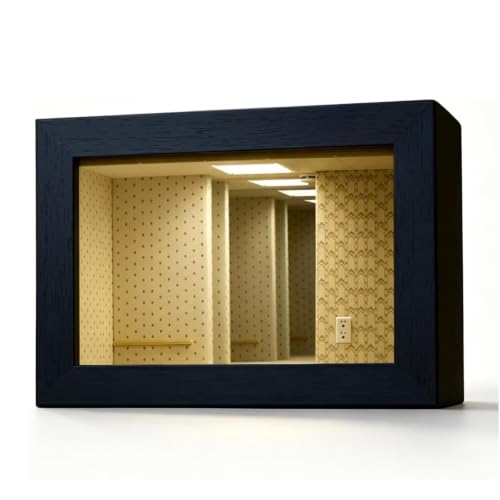 7x5 3D Abyss Mirror Frame with LED Infinity Shadow Box