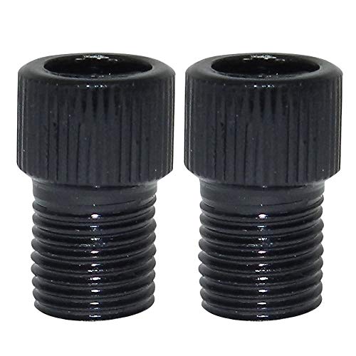 Kit 6 Adaptador de Válvula Presta - Americana em Alumínio Calypso Preto