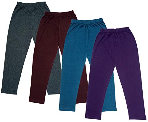Image of indi weaves Girls Super Soft Cotton Solid Capri Pants Pack of 2