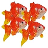 Jet Creations Inflatable Aquatic Animal Goldfish, Pack of 4, 20 inches Long Toys for Kids 3 year and up, Decoration with Hanger (1) per Goldfish, 1 pack