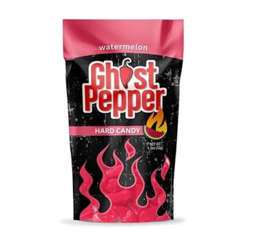 Flamethrower Candy - Ghost Pepper Hard Candy (WATERMELON), (1 pack)