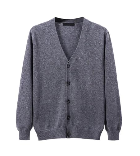 Men's Cardigan Sweaters V-Neck Slim Long Sleeve Solid Color Casual Knit Cardigans2