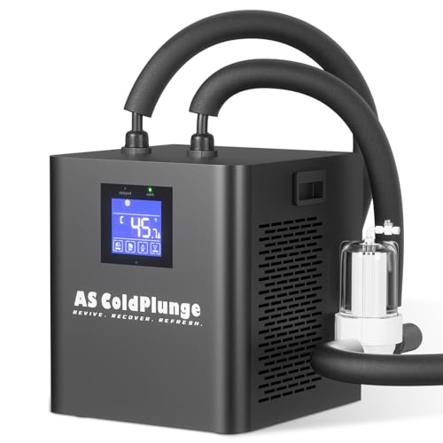 Ice Bath Water Chiller for Cold Plunge Tubs, 1/3 HP Upgraded Ice Bath Chiller with External Filter Water Pump, Ideal for Cold Plunge Recovery Ice Bath Tubs Home Use 110V Cooling Chiller