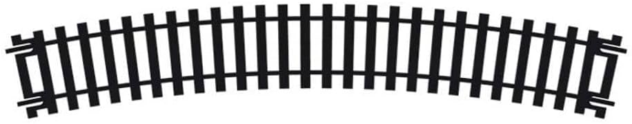 Hobby Train Tracks - R608 3rd Radius Curve, 22.5-Degree, 505mm Track Pieces - Small Scale Model Accessories for Train, Electric Railroad Supplies with HO/OO Gauge Compatibility, Curved Tracks