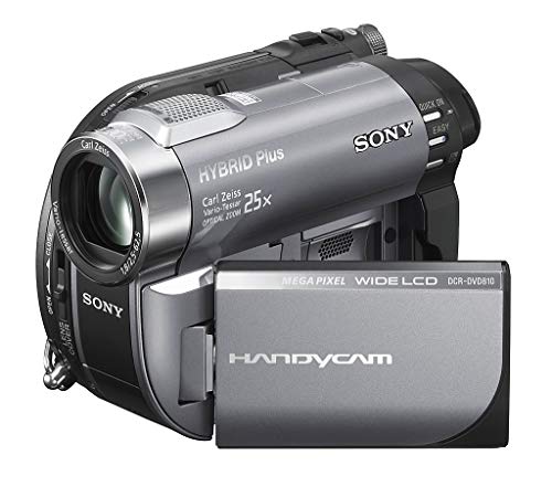 Sony DCR-DVD810 Handycam Camcorder - Super SteadyShot Image Stabilization - 25x Optical Zoom - DVD Recording - Carl Zeiss Vario-Tessar Lens (Certified Refurbished)