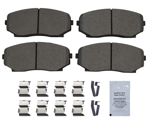 Image of HUSCH D1258 Front Ceramic Brake Pads Kit Fit For Ford Edge 2007-2015, For Lincoln MKX 2007-2015, For Mazda CX-5 2019-2022