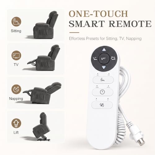 Image of Power Recliner Chair with Massage, Electric Recliner for Elderly