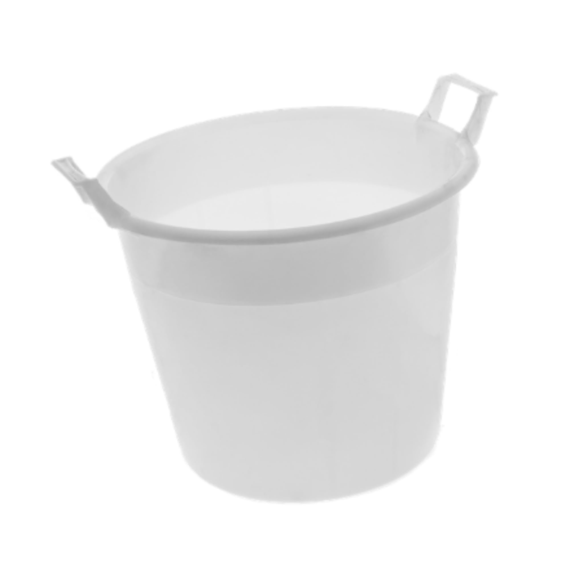 Ecoplast | Mastello in Plastica Grande con Manici 45 Lt, ø42,5x34, Azzurro/Neutro, Made in Italy