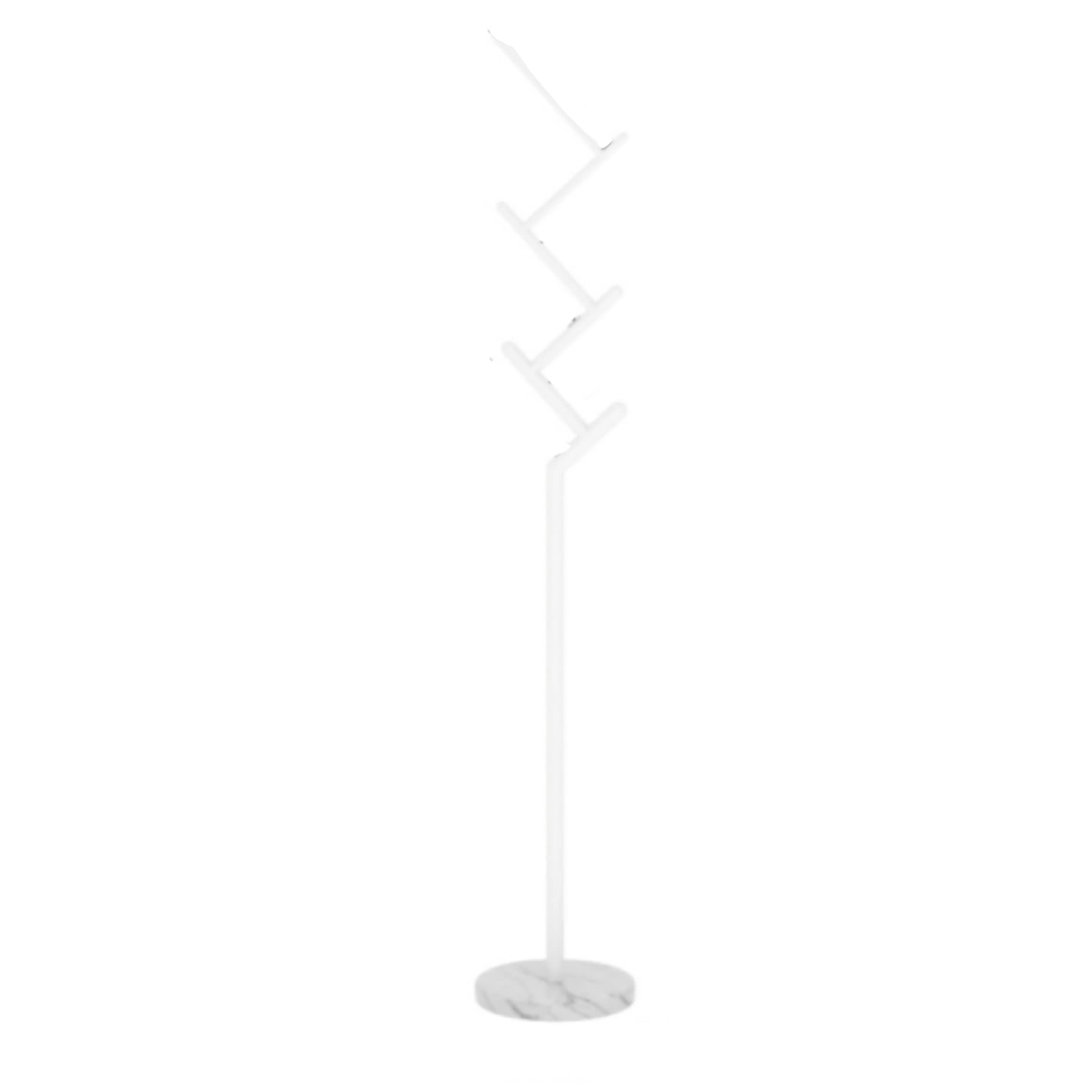 TBDdsd Coat rack, Simple Coat Rack Floor Stand Hooks Bedroom Marble Base Shelf Wrought Iron Storage Hanging Holder Jacket Scarf Clothes Hanger