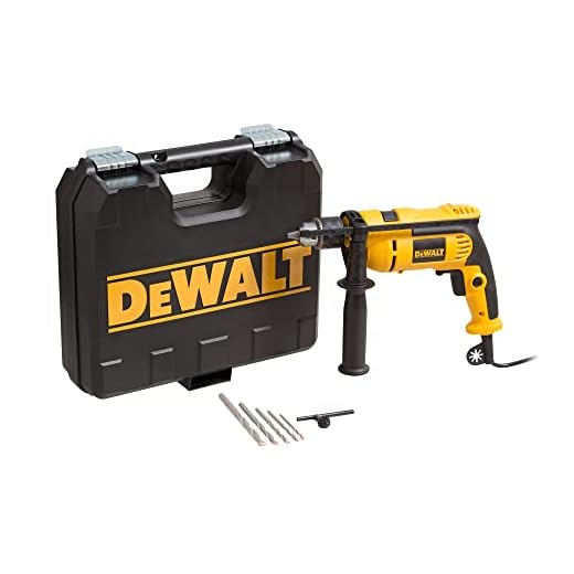 DEWALT Combo Furadeira Impacto valocidade variável e reversível 1/2 Pol. 710W 127V com 5 brocas DWD502KAB2