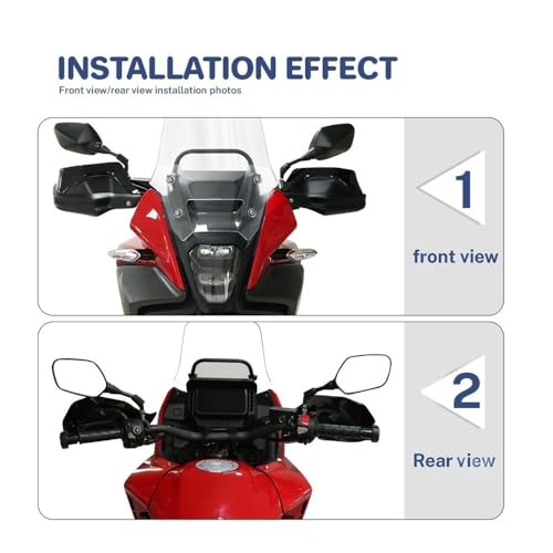 Extension de protège-mains moto NX400 2024 kit fixation rigide - 6
