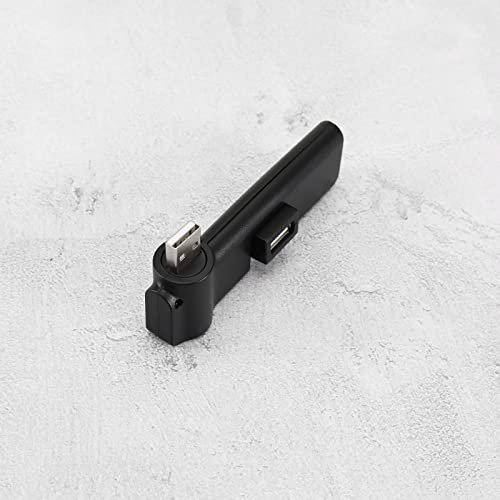 Hub d'extension USB 4 ports 180° adaptateur mini USB 2.0 pour clavier PC