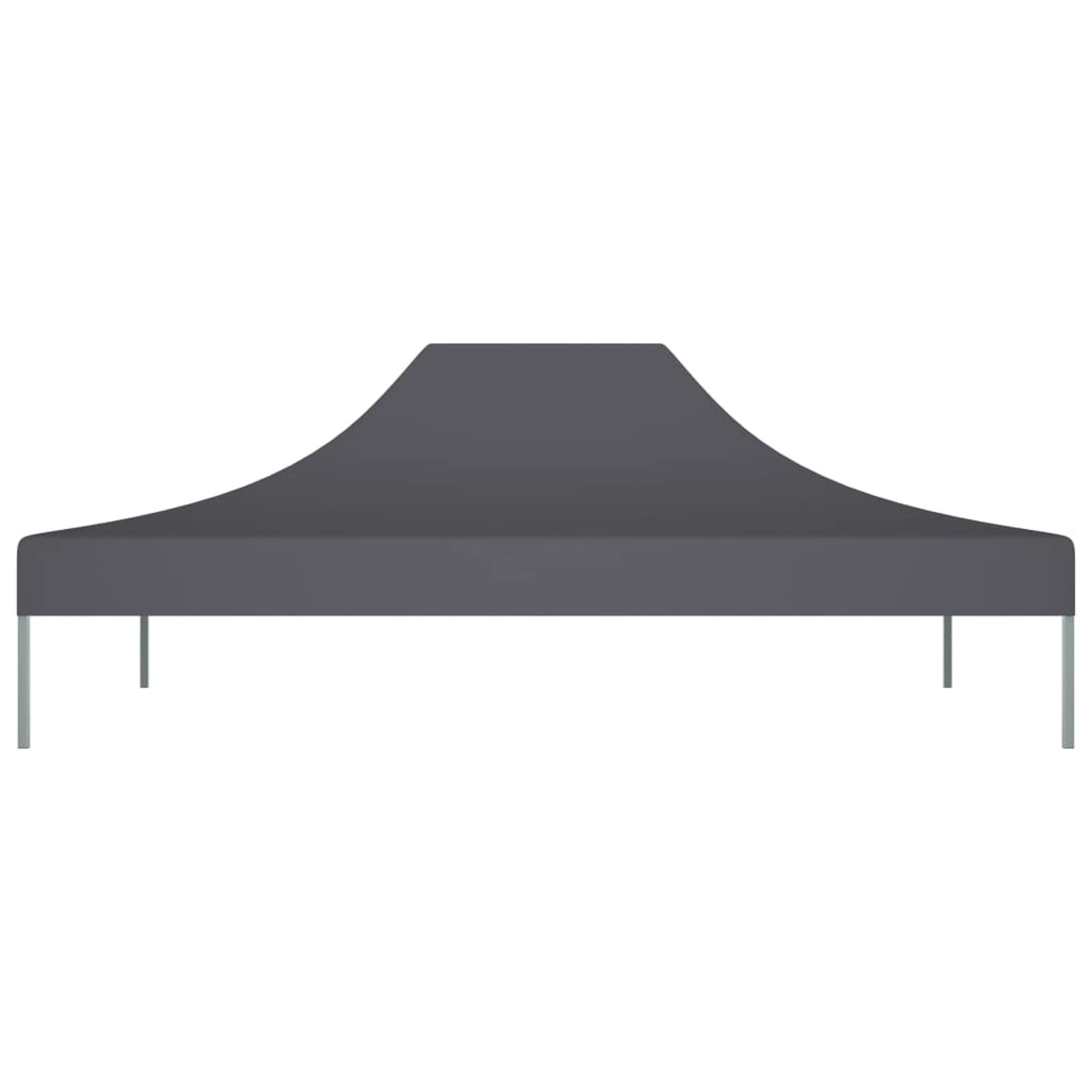 Techo de Carpa para Celebraciones Gris Antracita 4x3 m 270 g/m Techo Pergola, Toldo Pergola Recambio, Lona para Pergola, Toldos para Carpas, Repuestos De Carpas, Cubierta De Repuesto