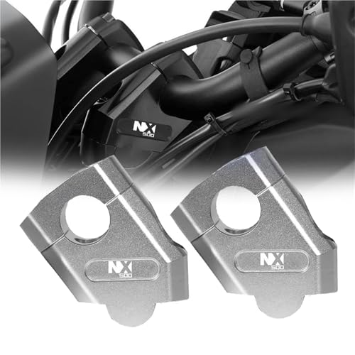 Support de guidon moto NX500 rehausseur usiné CNC finition premium