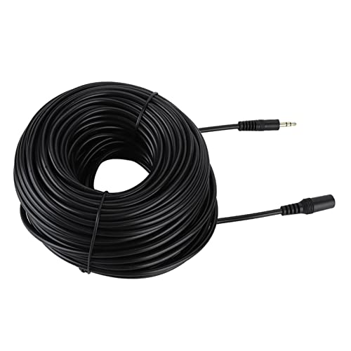 Câble d'extension 3.5mm mâle à femelle de 30m noir éliminant les fils trop courts