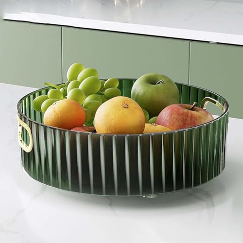 Clazkit Multi-Purpose Rotating Round Organiser Tray | Multi-Function Storage Rotating Tray | Cosmetics Organizer | Spice Tray | Toiletries Storage Hol