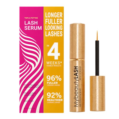 Lash Serum for Eyelash Growth-Eyelash Growth Serum, Triple-Peptide, PG-Free