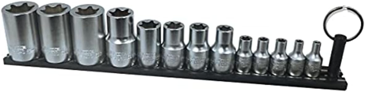 Vim Tools VIMTMS-ETORX Inverted Torx Driver Set - Magrail, Black