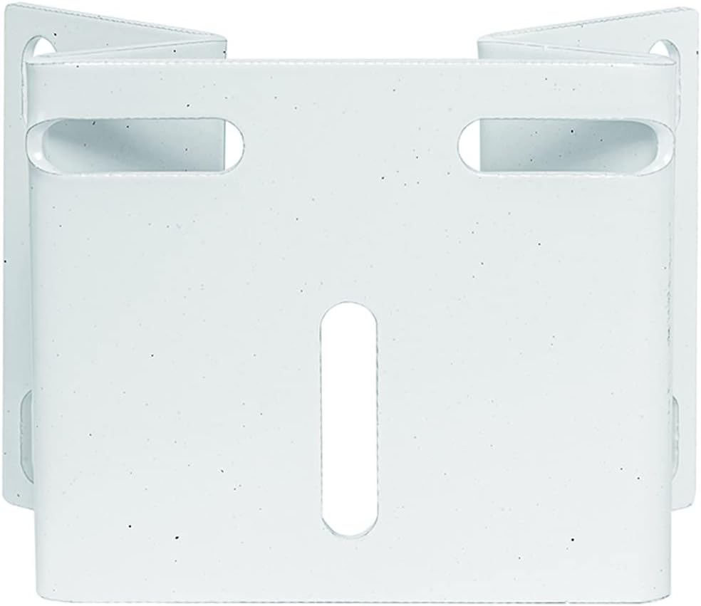 Small Size External Wall Corner Mounting Bracket for PTZ Camera, 90 Degree Vertical Wall Angle Support for Exterior Corner (White - Steel Material)