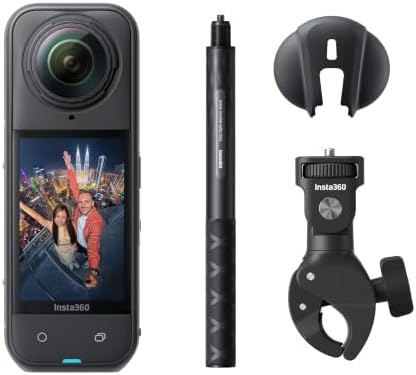 Insta360 X5 Motorcycle Bundle - Waterproof 8K 360° Action Camera,...