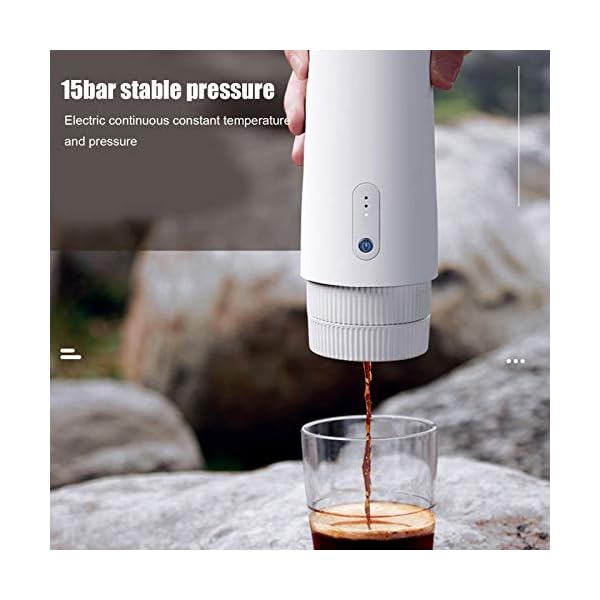 Eosnow Kaffeemaschine, elektrische Kaffeemaschine Tragbarer Akku mit hoher Kapazität und Typ-C-Schnittstelle für… – Bild 6