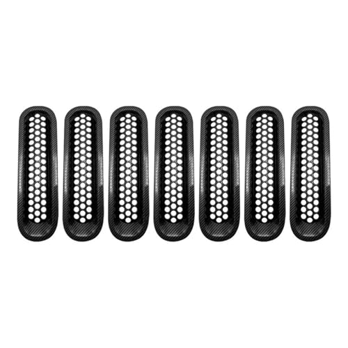 Rejilla de entrada de aire para coche Jeep Wrangler JK de 2 y 4 puertas, 7 insertos