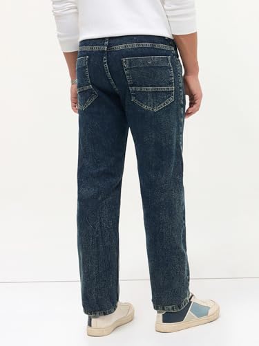Image of Urbano Fashion Men's Regular Fit Heavy Washed Denim Jeans Stretchable