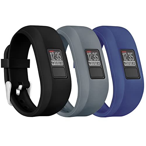 Mosstek Compatible with Garmin Vivofit 3/Vivofit Jr/Vivofit Jr 2 Bands for Kids Girls Boys Women, Colorful Cute Soft Silicone Sport Adjustable Replacement Vivofit Jr/Vivofit Jr 2 Bands Small Large