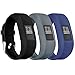 Mosstek Bands Compatible with Garmin Vivofit 3/jr/jr 2, Soft Silicone Replacement Sport Wristbands for Kids Girls Boys Women Men Small Large